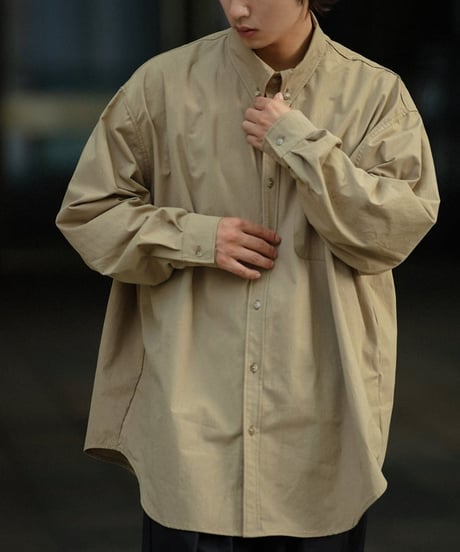 Clear Oxford Wide Button-down Shirt / 6color
