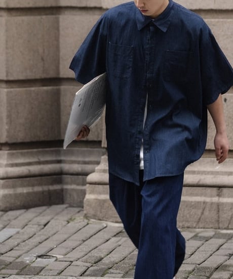 Regular Loose Light Denim Shirt