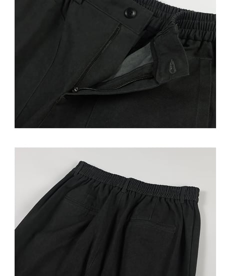 Fade Black Easy Rib Pants