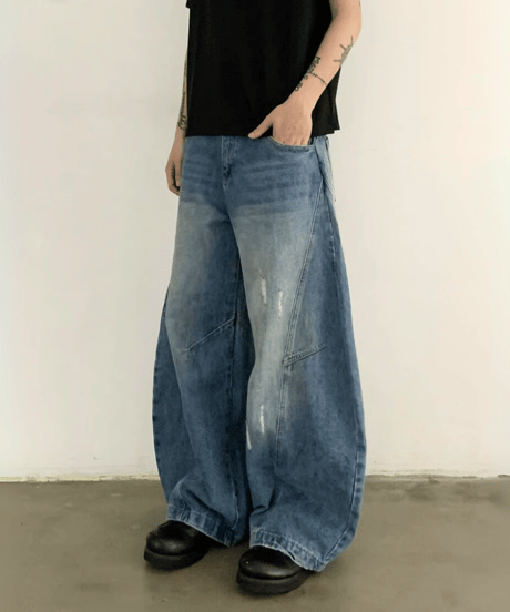 Deconstructed Retro Jeans