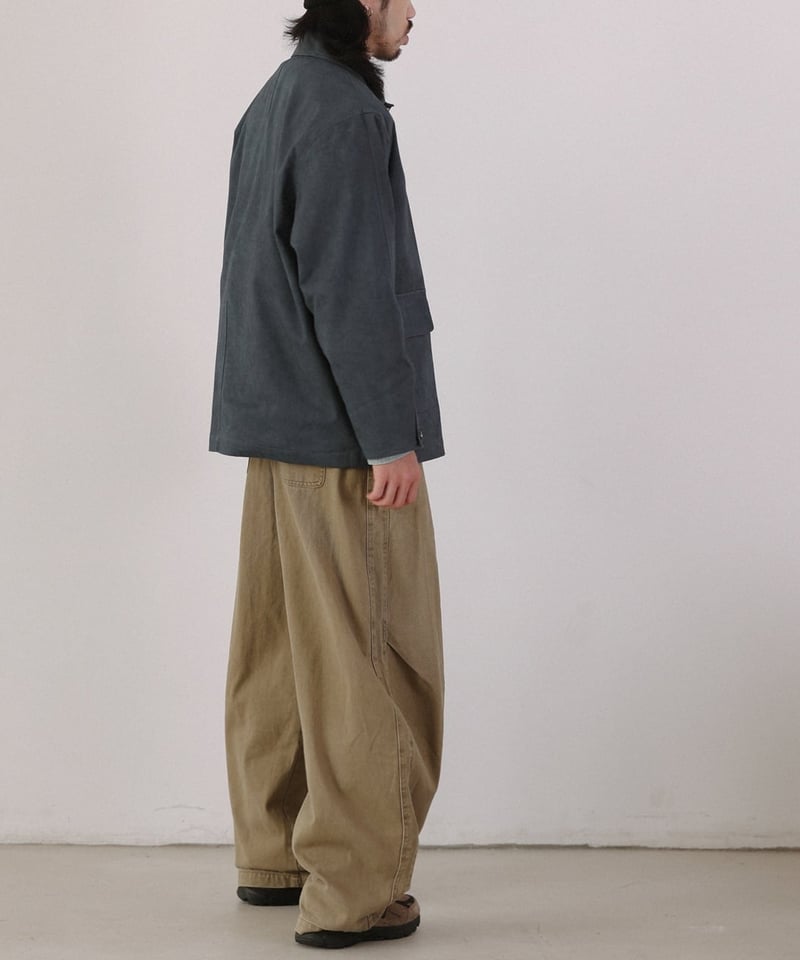 パンツ WIDE TUCK WORK PANTS Stitch Tuck Wide Work Pants / 2color | keels