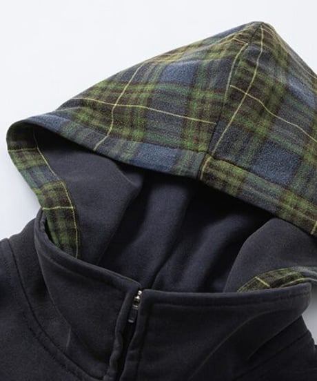 Retro Plaid Hooded Sweatshirt