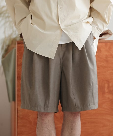 Tuck Drape Easy Short Pants / 2color