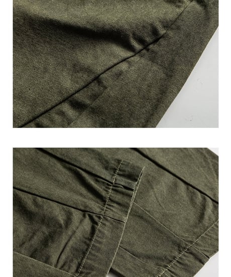 Fade Color Stitch Design Baggy Easy Pants / 3color