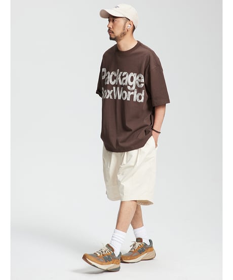 PACKAGE BOX WORLD TEE / 3COLORS
