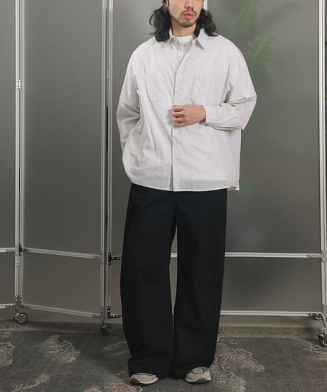Black Denim Loose Straight Trousers Pants