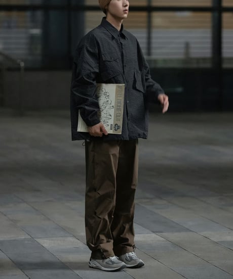 SIDE SPLIT EASY FIT PANTS / 2COLORS