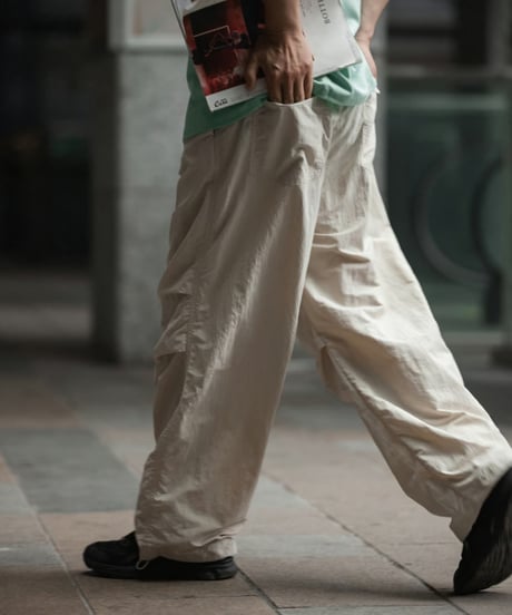 PARACHUTE NYLON PANTS / 2COLORS