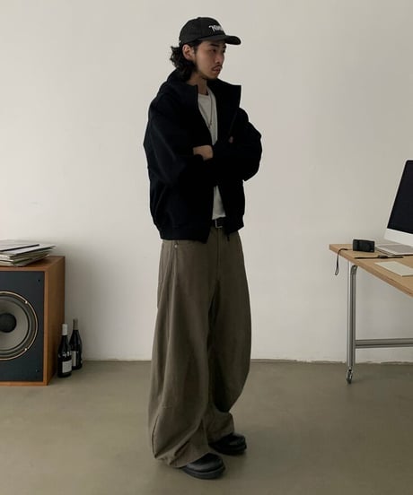 Retro Loose Curved Pants