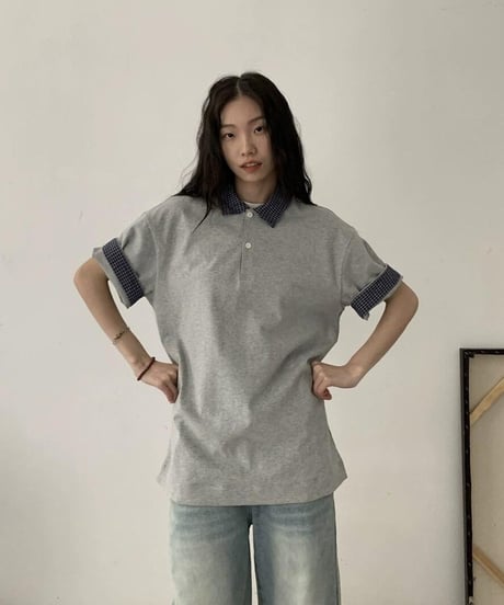 Retro Plaid Polo T-Shirt