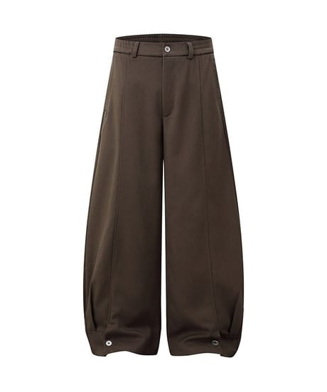 Button Detail Easy Slacks Pants  / 2color