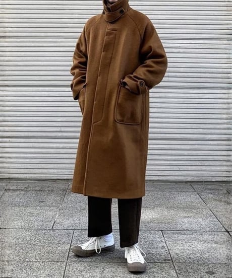 Double-Sided Tweed Trench Coat