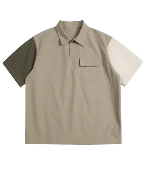 Multicolor Loose Polo Shirt / 2color