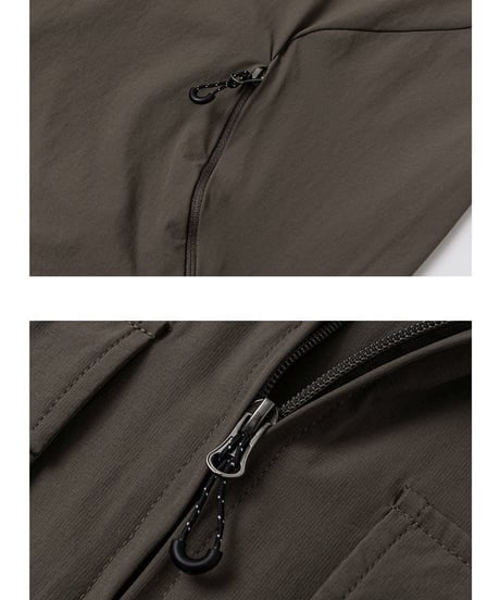 Raglan Double Zip Work Shirt / 3color