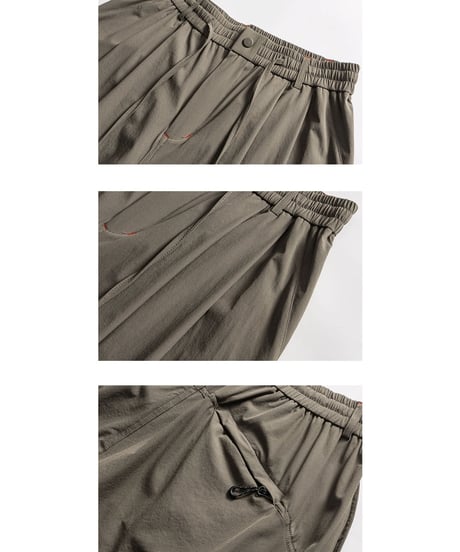 Zip Design Loose Drape Easy Pants / 3color