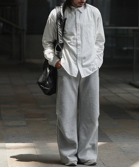 Loose Straight Knee Pleats Sweatpants