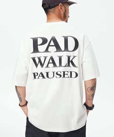 LETTER BACK PRINTED LOOSE TEE / 3COLORS