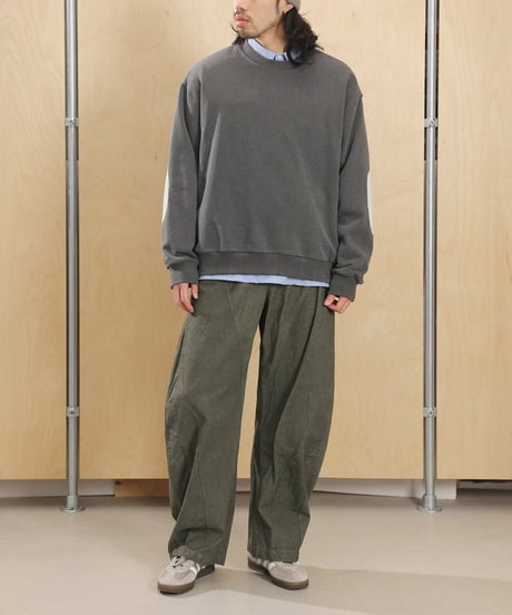 Fade Color Stitch Design Baggy Easy Pants / 3color