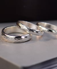 BASIC HAMMER PATTERN RING / 3TYPE