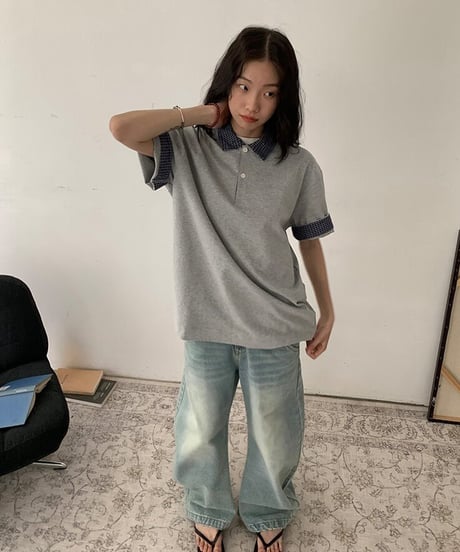 Retro Plaid Polo T-Shirt