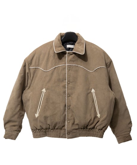 Corduroy Piping Short Blouson Jacket