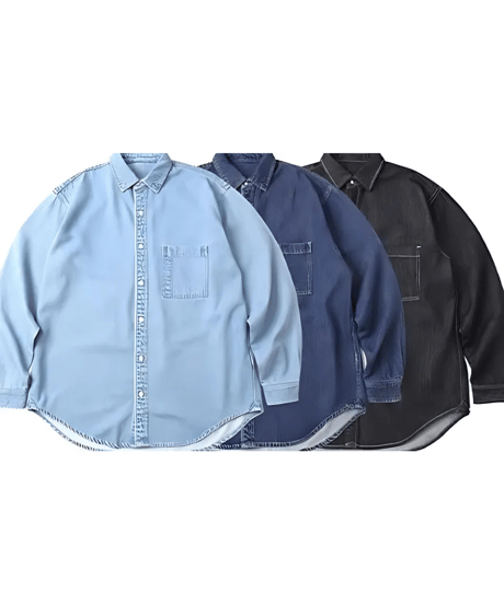 Retro Denim Shirt Jacket