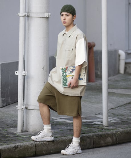 Multicolor Loose Polo Shirt / 2color