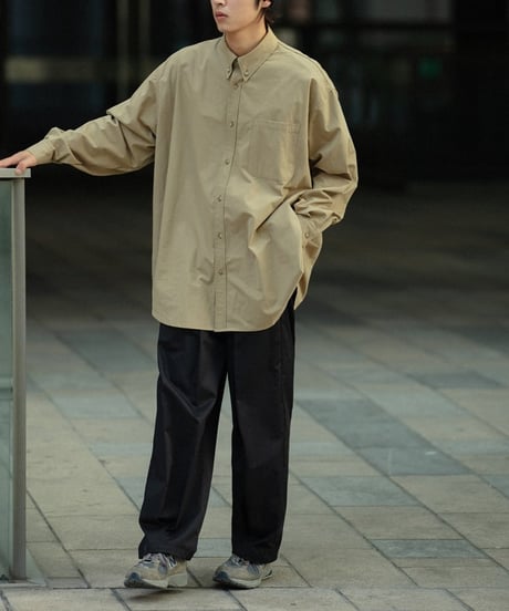Clear Oxford Wide Button-down Shirt / 6color