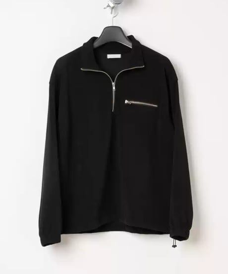 Corduroy Half-Zip Stand-Up Top