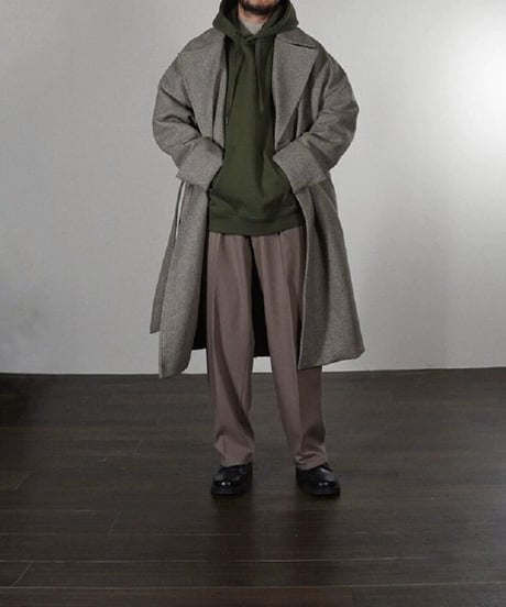 Herringbone Tweed Coat