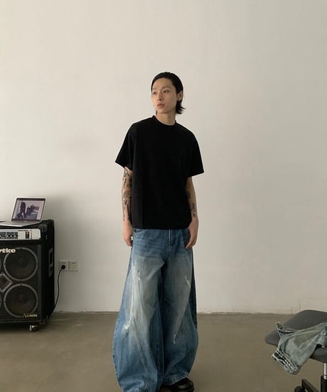Deconstructed Retro Jeans