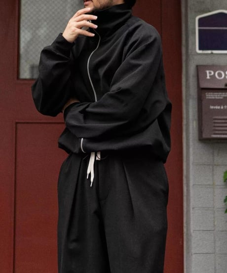 Double Zipper Turtleneck Jacket