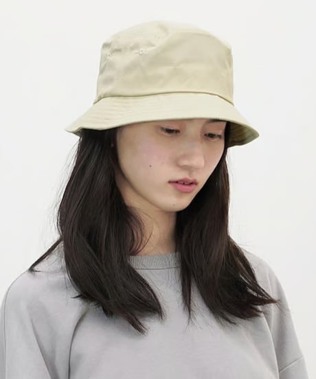 SHORT BRIM BUCKET HAT / 2COLORS