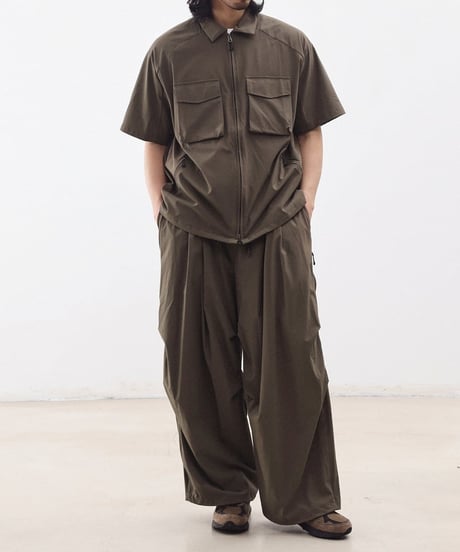 Zip Design Loose Drape Easy Pants / 3color