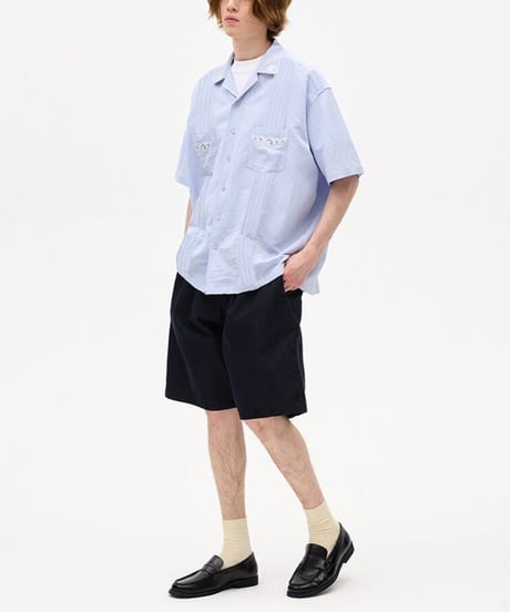 Embroidered Wide Silhouette Cuba Shirt