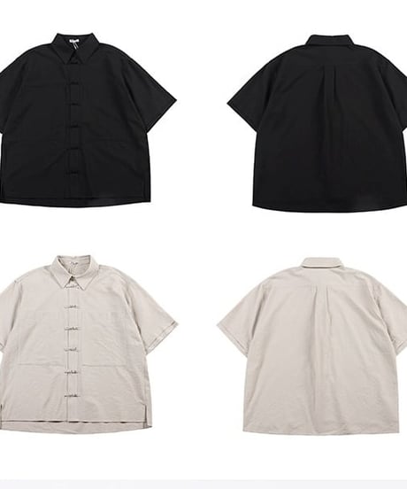 Seasucker China Button Wide Shirt / 2colors