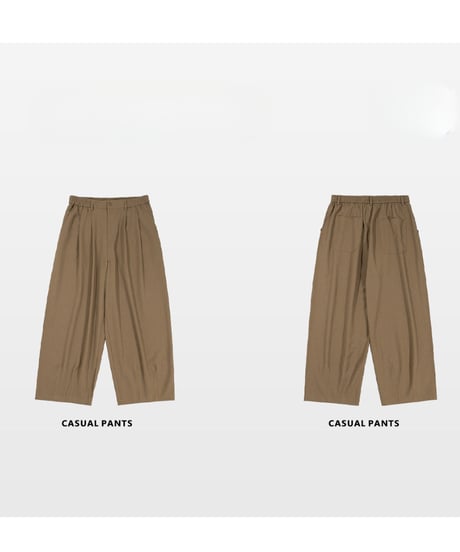 Relaxed Double Jacket & Wide Easy Pants / Set Up