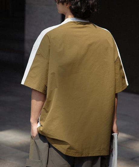 Separate Color Loose Silhouette T-shirt / 3color
