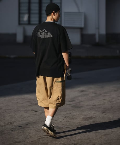 WIDE LOOSE CARGO SHORTS / 4COLORS