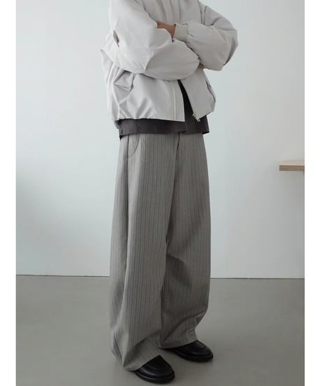 Retro Striped Wide-Leg Pants