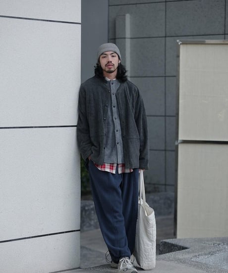 Stand Collar Fleece Button-Up Jacket