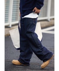 Wide Straight Non Wash Denim Pants