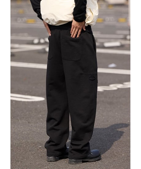 Damage Black Sweat Pants