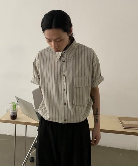 Retro Striped Casual Shirt