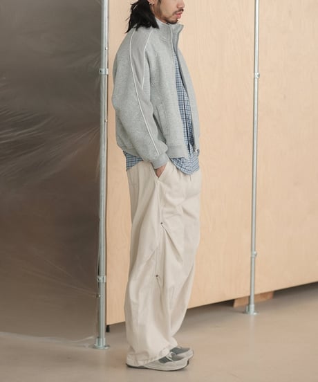 Rivet Pleats Wide Easy Pants  / 2color