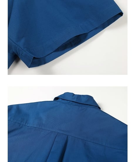 Open Collar 4-Pocket Drape Shirt / 3color