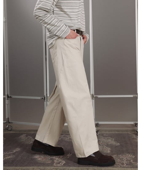 Side Stitch Wide Easy Pants / 5color