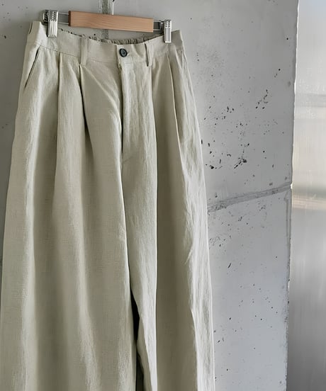 Relaxed-Fit Linen Wide Pants