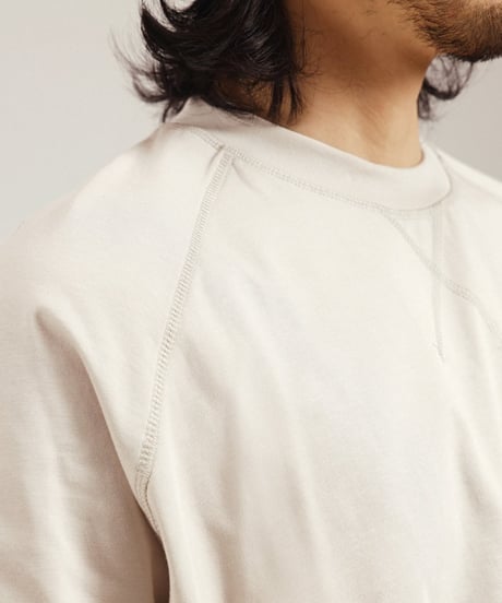 Clean Stitch Raglan Sleeve T-Shirt  / 2color