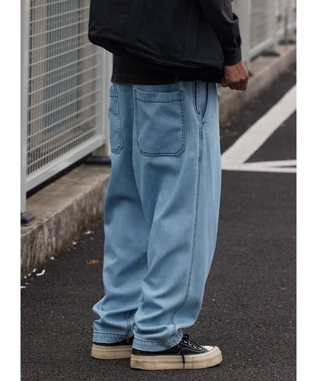 Denim-Like Balloon Wide Pants / 3color